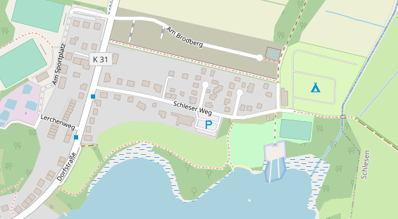 Campingplatz auf Karte