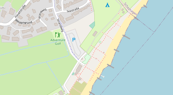 Campingplatz auf Satellitenbild