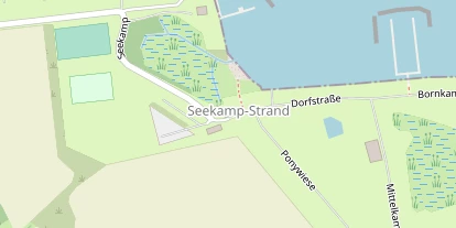 Campingplatz auf Satellitenbild