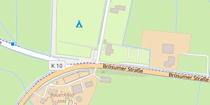 Campingplatz auf Satellitenbild