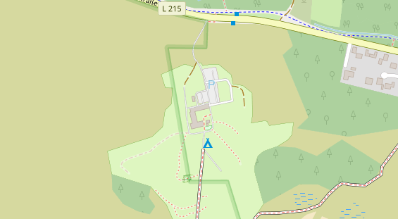 Campingplatz auf Satellitenbild