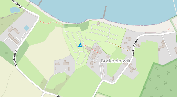 Campingplatz auf Satellitenbild