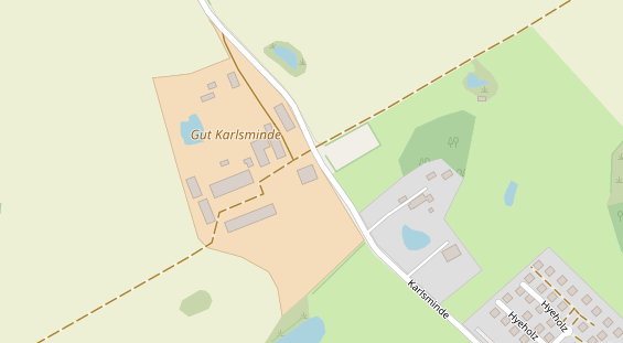 Campingplatz auf Satellitenbild