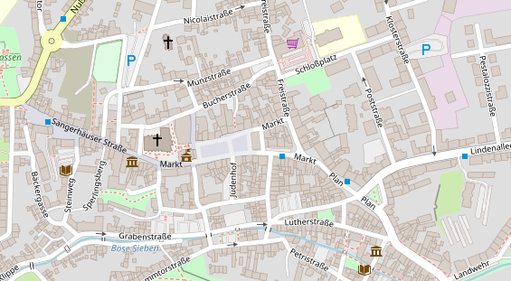 Campingplatz auf Karte