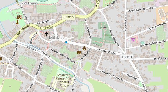 Tourist Information auf Satellitenbild