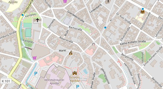 Tourist Information auf Satellitenbild