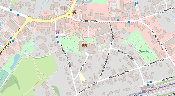 Tourist Information auf Satellitenbild