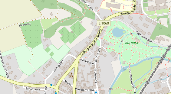 Tourist Information auf Satellitenbild