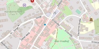 Tourist Information auf Satellitenbild