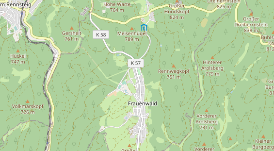 Tourist Information auf Karte