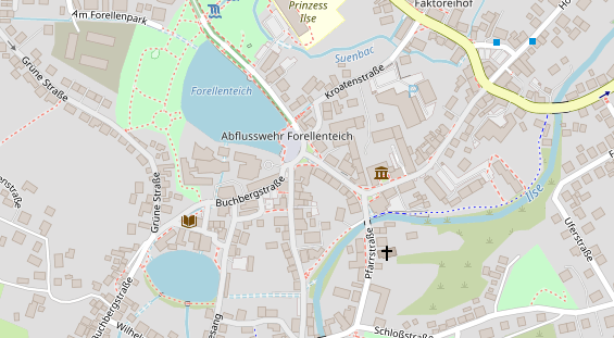 Tourist Information auf Satellitenbild