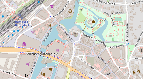 Campingplatz auf Karte