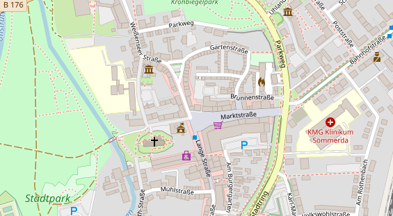 Campingplatz auf Karte