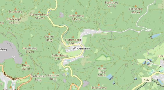 Tourist Information auf Karte