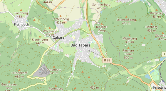 Tourist Information auf Karte