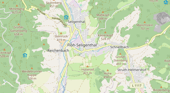 Tourist Information auf Karte