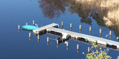 Campingplätze - Wassersport: Angelberechtigungsschein - Bootssteeg - Camping Gudower See