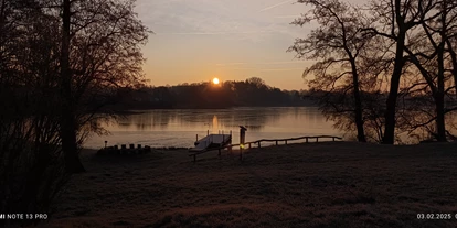 Campingplätze - Kreditkarten Zahlung - Belau - Sonnenaufgang bei Frost - Georg. Glamp Resort/Perd.Mühle
