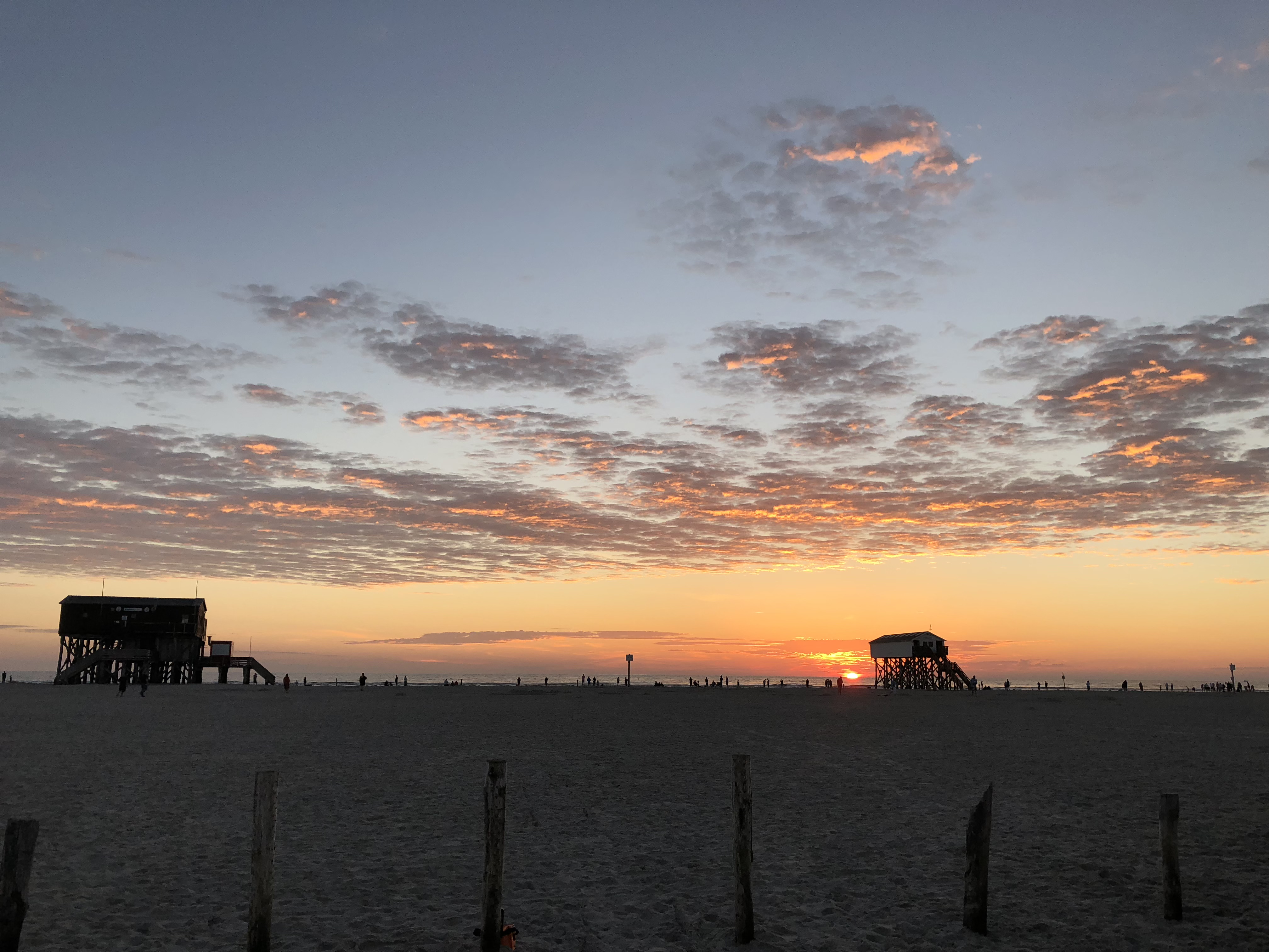 Campingplätze - Zahlungsmöglichkeiten: EC-Karte - Deutschland - Sonnenuntergang am Strand - Reisemobilhafen St. Peter-Ording