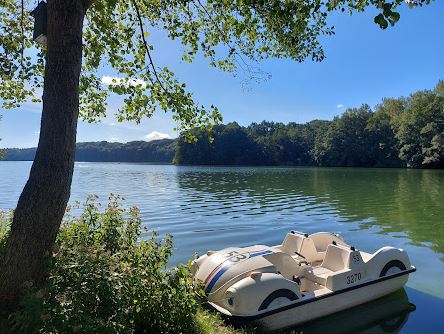 Campingplätze - Zahlungsmöglichkeiten: EC-Karte - Deutschland - Unser Tretboot "Herbie" - Seecamping Weisser Brunnen